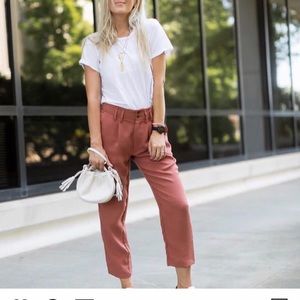 Knot sisters rust color pants